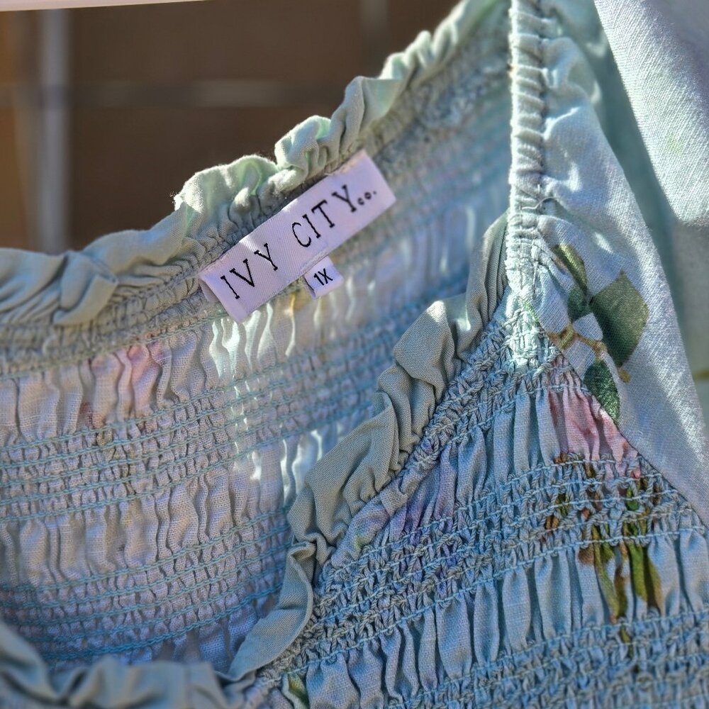 Ivy City Blue Roselyn Dress 1X - Picture 3 of 3